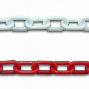 Caution Chain for Warning Purposes, Available in Various Colors and Sizes, Made of Plastic