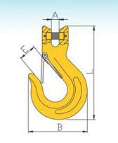 YF069 G80 Clevis Sling Hook With Latch – U.S. Type