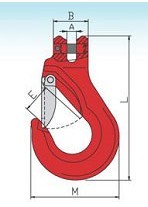 YF312 G80 GH Clevis Sling Hook With Safety Latch Heavy Duty Type