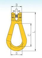 YF241 G80 Clevis Pear Shape Reeving Link,clevis connecting link, pear shape reeving link, g80 clevis pear shape reeving link